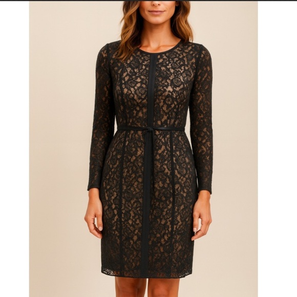 hoss intropia Dresses & Skirts - Hoss Intropia - Black Lace Dress Sophisticated & Timeless Size 10